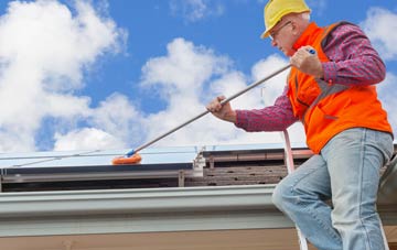 Waterfall soft wash roof cleaning